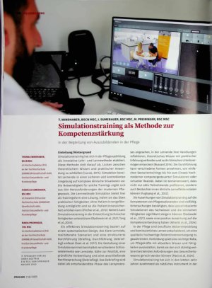 Vorschauseite 1: Simulationstraining als Methode zur Kompetenzstärkung In der Begleitung von Auszubildenden in der Pflege
