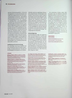 Vorschauseite 5: Simulationstraining als Methode zur Kompetenzstärkung In der Begleitung von Auszubildenden in der Pflege