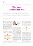 Vorschauseite 1: Wer etwas zu melden hat