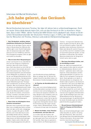Vorschauseite 1: „Ich habe gelernt, das Geräusch zu überhören“