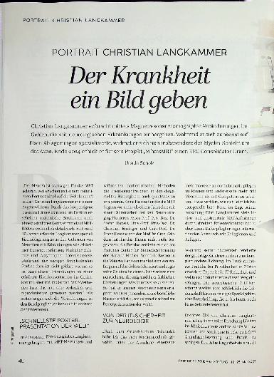 Vorschauseite 1: Der Krankheit ein Bild geben