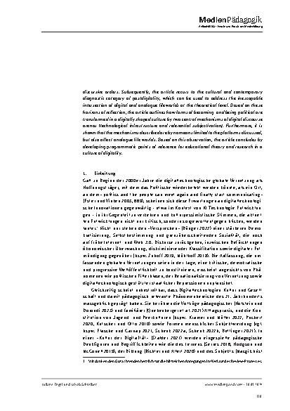 Vorschauseite 2: Homo Postdigitalis: Zur Transformation politischer Subjektivierung und Praxis in einer digital geprägten Welt
