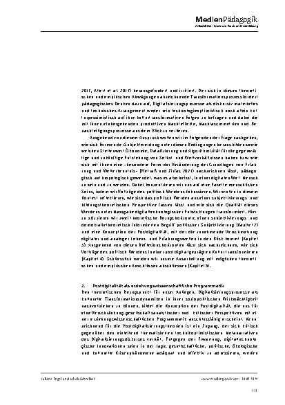 Vorschauseite 3: Homo Postdigitalis: Zur Transformation politischer Subjektivierung und Praxis in einer digital geprägten Welt