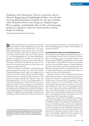 Vorschauseite 2: Siedlungen sozial attraktiv gestalten
