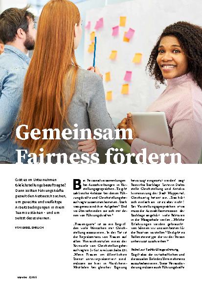 Vorschauseite 1: Gemeinsam Fairness fördern