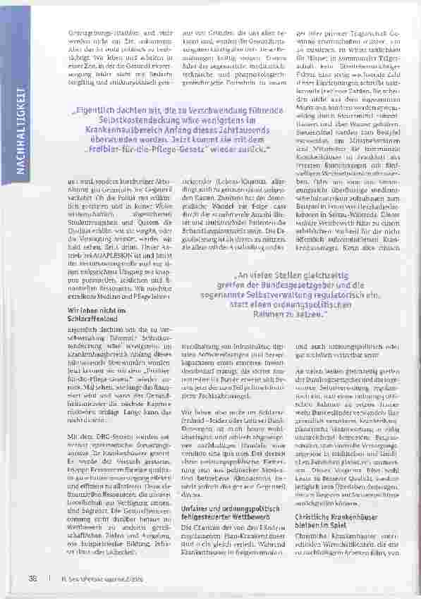 Vorschauseite 2: Plädoyer für ordnungspolitische Nachhaltigkeit