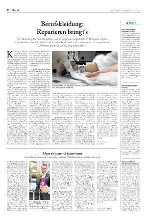 Vorschauseite 1: Berufskleidung: Reparieren bringt‘s
