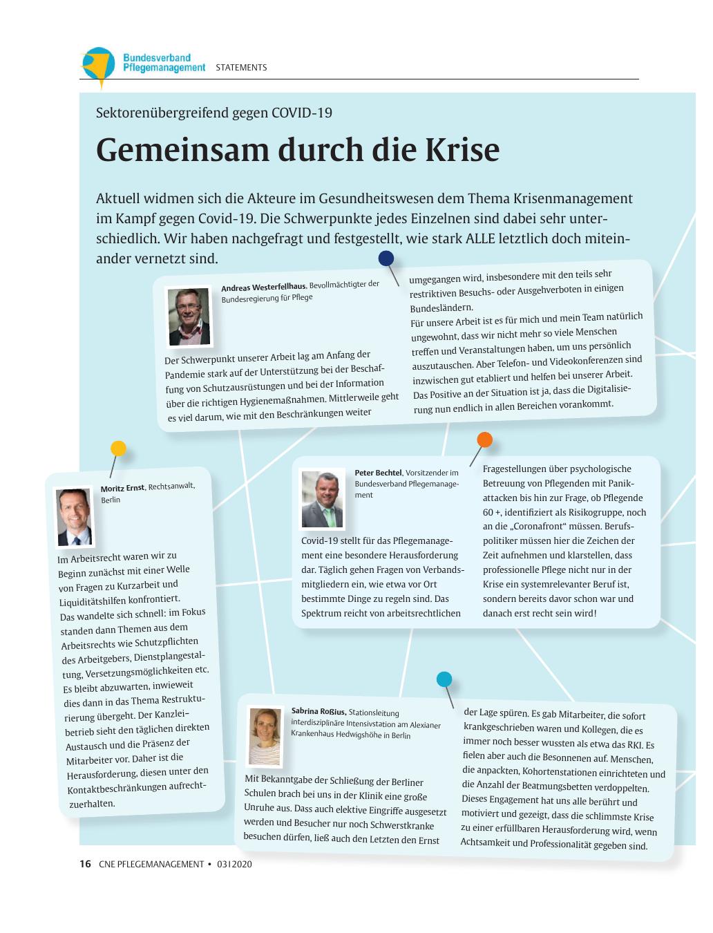 Vorschauseite 1: Gemeinsam durch die Krise
