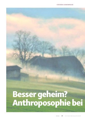 Vorschauseite 1: Besser Geheim? Anthroposophie bei Demeter