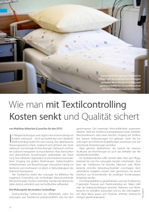 Vorschauseite 1: Wie man mit Textilcontrolling Kosten senkt und Qualität sichert