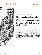 Vorschauseite 2: Herausfordernde Verhaltensweisen: Ein Hindernis für die Entfaltung von Inklusion?