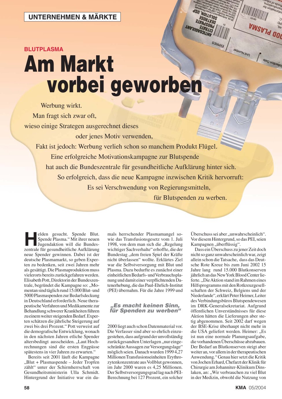 Vorschauseite 1: Am Markt vorbei geworben