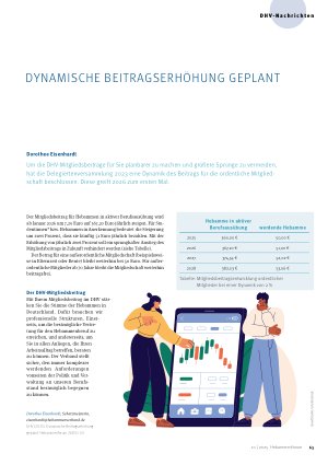 Vorschauseite 1: Dynamische Beitragserhöhung geplant