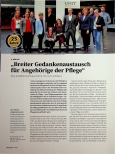 Vorschauseite 1: „Breiter Gedankenaustausch für Angehörige der Pflege“