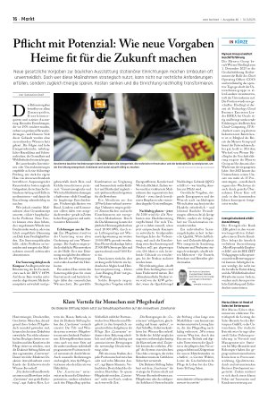 Vorschauseite 1: Pflicht mit Potenzial: Wie neue Vorgaben Heime fit für die Zukunft machen
