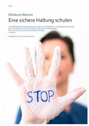 Vorschauseite 1: Klinikum Worms Eine sichere Haltung schulen