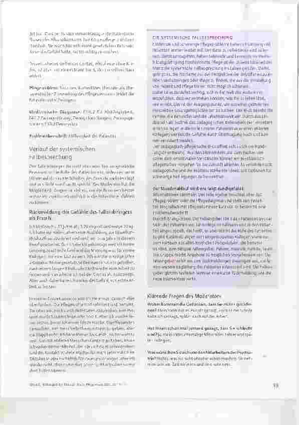 Vorschauseite 2: Hilflosigkeit der Patientin