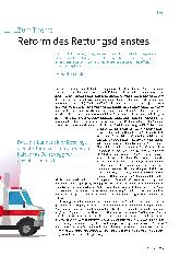 Vorschauseite 1: Reform des Rettungsdienstes