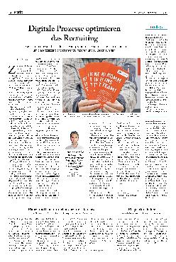 Vorschauseite 1: Digitale Prozesse optimieren das Recruiting.