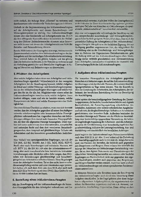 Vorschauseite 2: Zwischenruf: Sind Inklusionsbeauftragte zahnlose Papiertiger?
