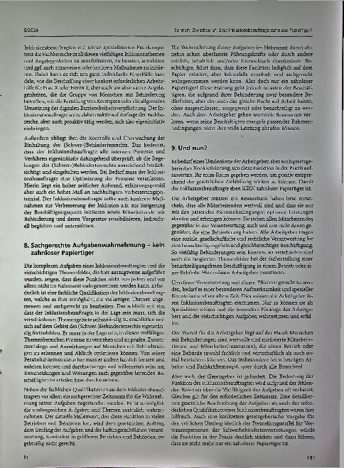 Vorschauseite 3: Zwischenruf: Sind Inklusionsbeauftragte zahnlose Papiertiger?