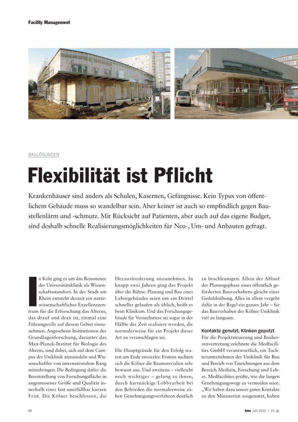 Vorschauseite 1: Flexibilität ist Pflicht