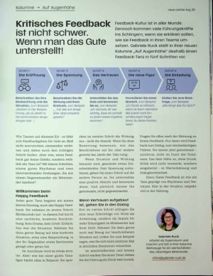 Vorschauseite 1: Kritisches Feedback ist nicht schwer. Wenn man das Gute unterstellt!
