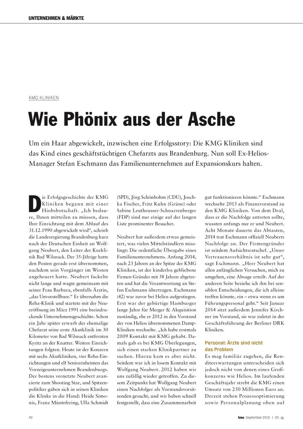 Vorschauseite 1: Wie Phönix aus der Asche