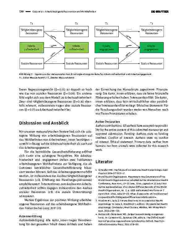 Vorschauseite 3: Arbeitsbezogene Ressourcen und Wohlbefinden