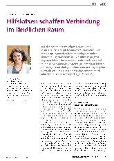Vorschauseite 1: Hilfslotsen schaffen Verbindung im ländlichen Raum