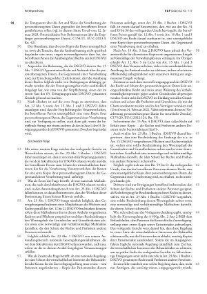 Vorschauseite 3: Verarbeitung personenbezogener Daten: Recht auf Erhalt einer unentgeltlichen ersten Kopie der Daten eines Patienten durch seinen Arzt