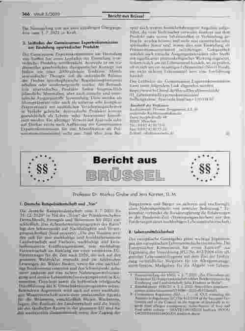 Vorschauseite 2: Nationale Vorschriften über Diätfuttermittel weitgehend abgeschafft.