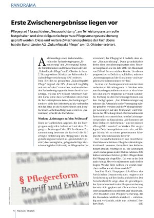 Vorschauseite 1: Erste Zwischenergebnisse liegen vor