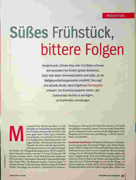 Vorschauseite 2: Süßes Frühstück, bittere Folgen