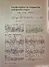 Vorschauseite 1: Fachkongress für Adipositas und Essstörungen. Gemeinsame Tagung der DAG und der DGESS 2023.