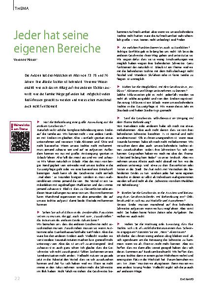 Vorschauseite 1: Jeder hat seine eigenen Bereiche.