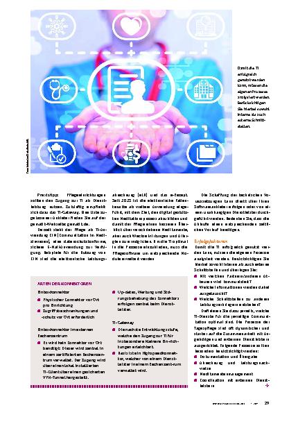 Vorschauseite 2: Telematikinfrastruktur für die Tagespflege