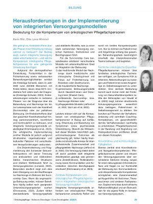 Vorschauseite 1: Herausforderungen in der Implementierung von integrierten Versorgungsmodellen
