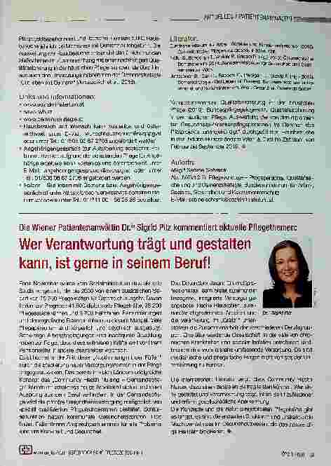 Vorschauseite 2: Qualitätssicherung in der häuslichen Pflege - Ausweitung der Hausbesuche auf Pflegegeldbezieherinnen und -bezieher mit Demenz