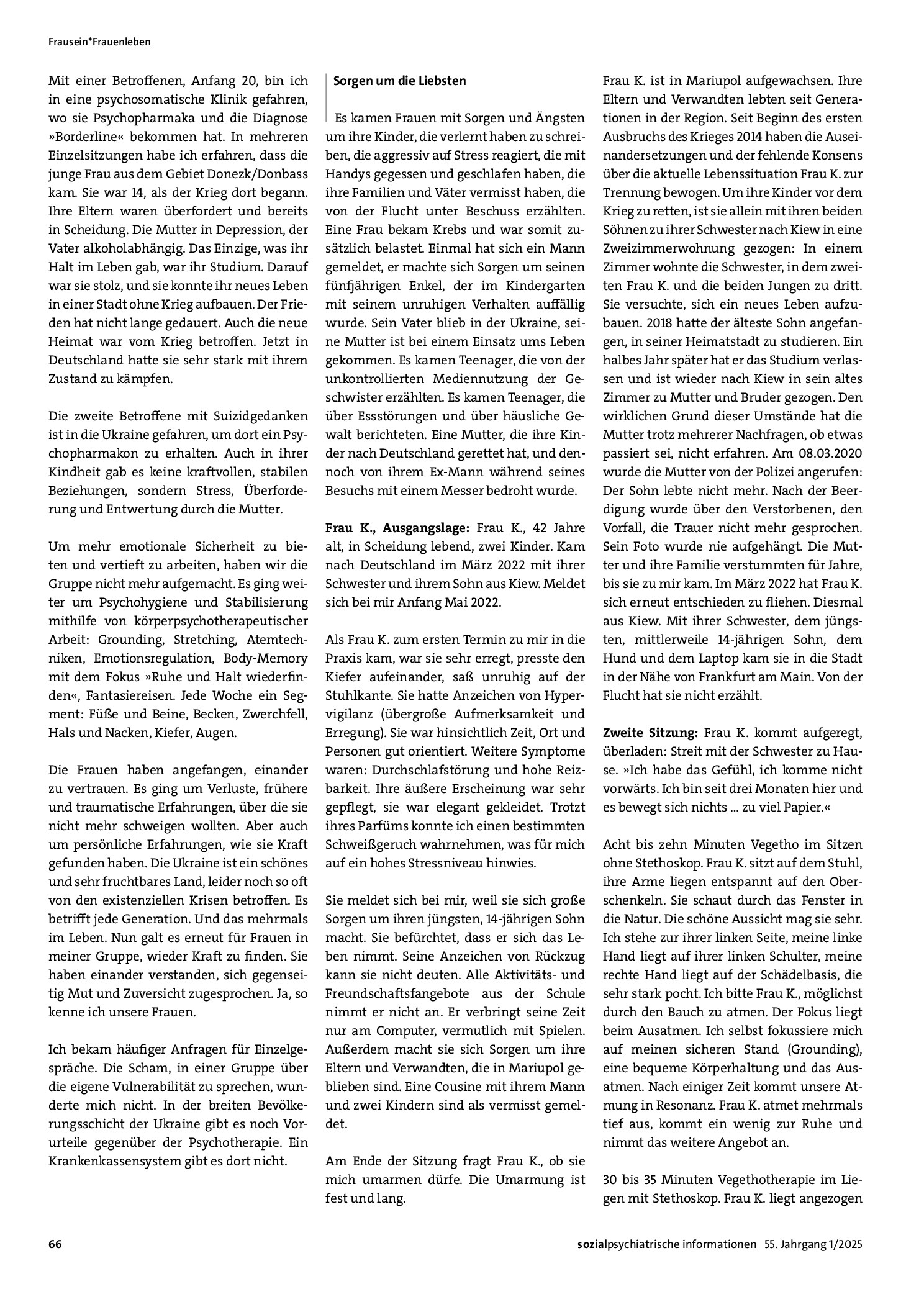 Vorschauseite 2: Was bleibt von einem Menschen übrig, wenn ihm alles genommen wird? Frauen aus der Ukraine