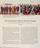 Vorschauseite 1: Die humanitäre Hilfe ist Teil der Lösung.
