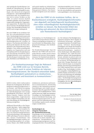 Vorschauseite 3: Update Nachhaltigkeitsmanagement in Krankenhäusern Reduzierte Berichtspflichten, neue Schwellenwerte und strategische Konsequenzen für das Management