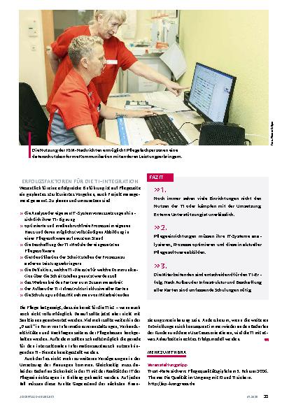 Vorschauseite 4: Pflege im TI-Koma