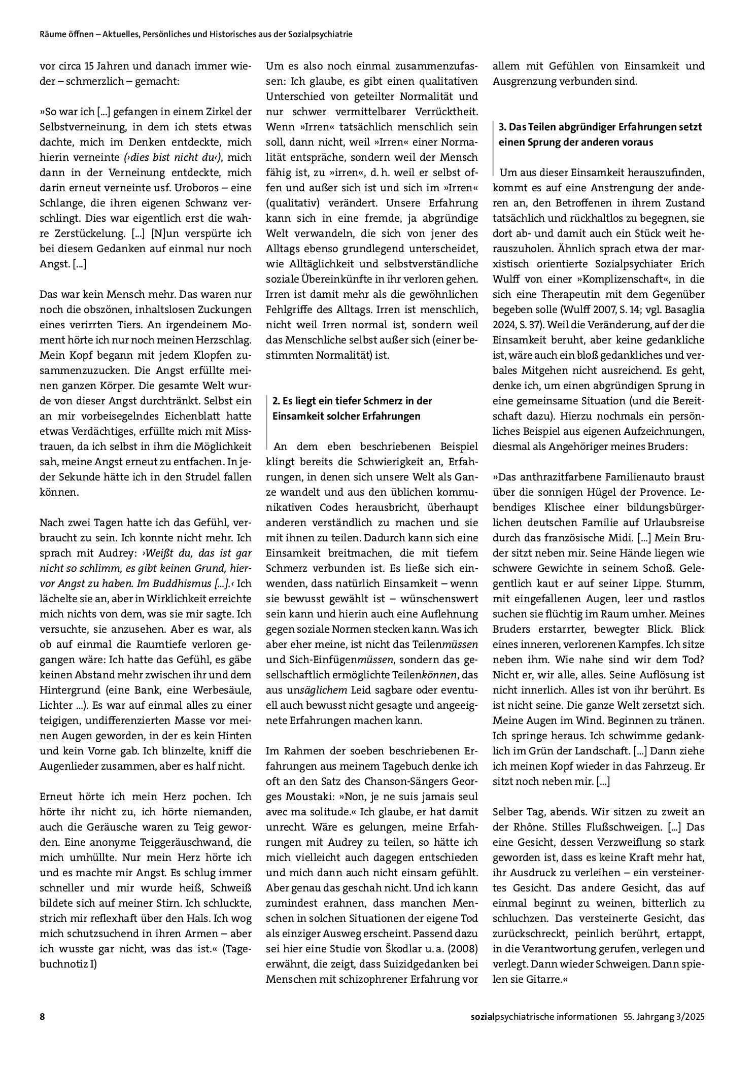 Vorschauseite 3: Abgründiges Teilen – Genesung als Öffnung des Raums