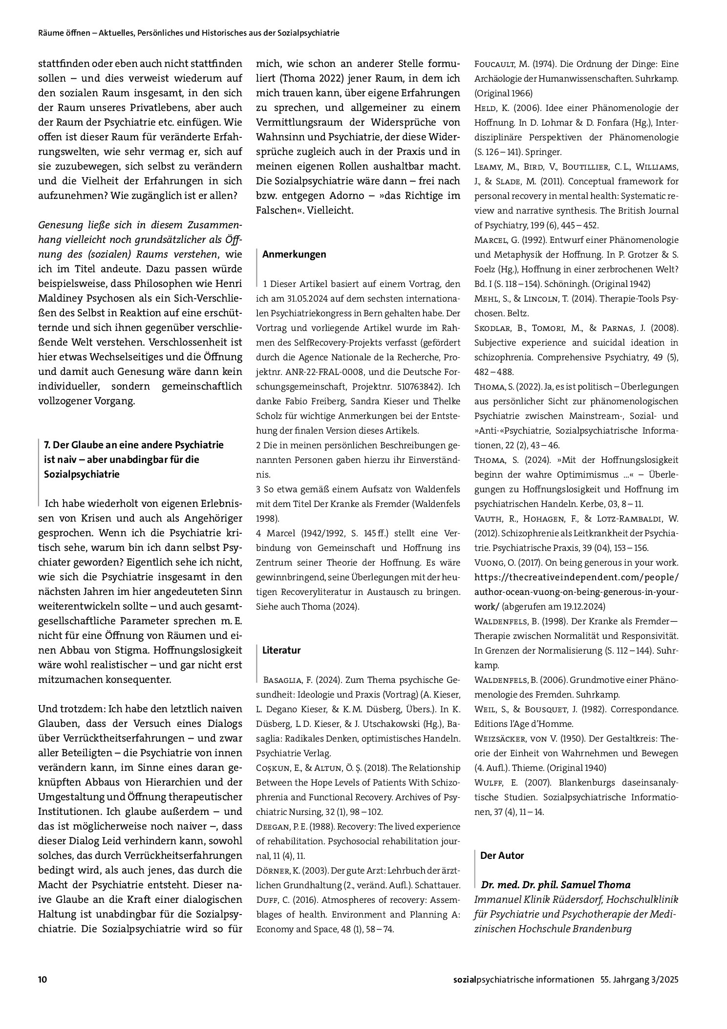 Vorschauseite 5: Abgründiges Teilen – Genesung als Öffnung des Raums