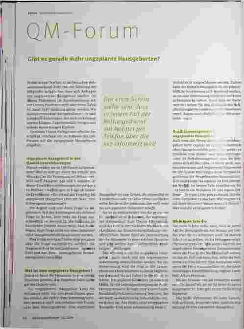 Vorschauseite 1: Gibt es gerade mehr ungeplante Hausgeburten?