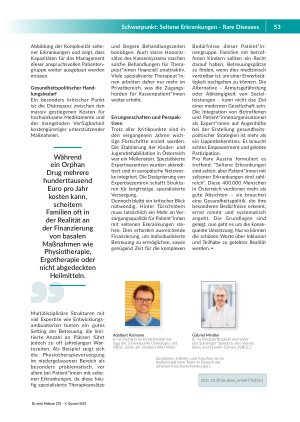 Vorschauseite 3: Seltene Erkrankungen: Häufig vergessen Seltene Knochenerkrankungen bei Kindern und Jugendlichen