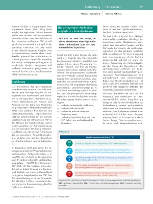 Vorschauseite 2: Perioperative Antibiotikaprophylaxe – was, wann und wie viel?