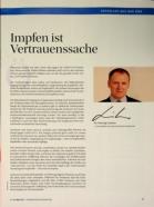 Vorschauseite 1: Impfen ist Vertrauenssache.
