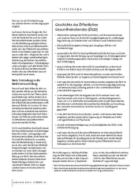 Vorschauseite 3: Patient Öffentlicher Gesundheitsdienst: HEILUNG IN SICHT